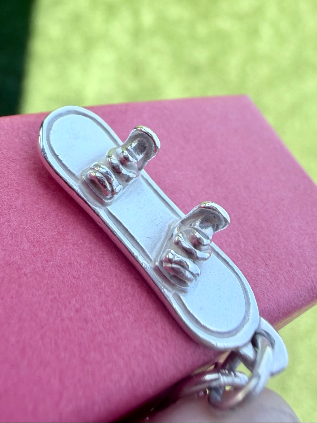 Retired James Avery Snowboard Charm Pendant Silver